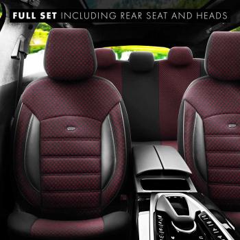 Auto Sitzbezug Set Universal Vorne und Hinten Komfortabel Komplett Set